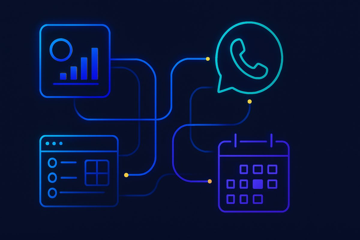 Como conectar Meta Ads con WhatsApp, CRM y agenda