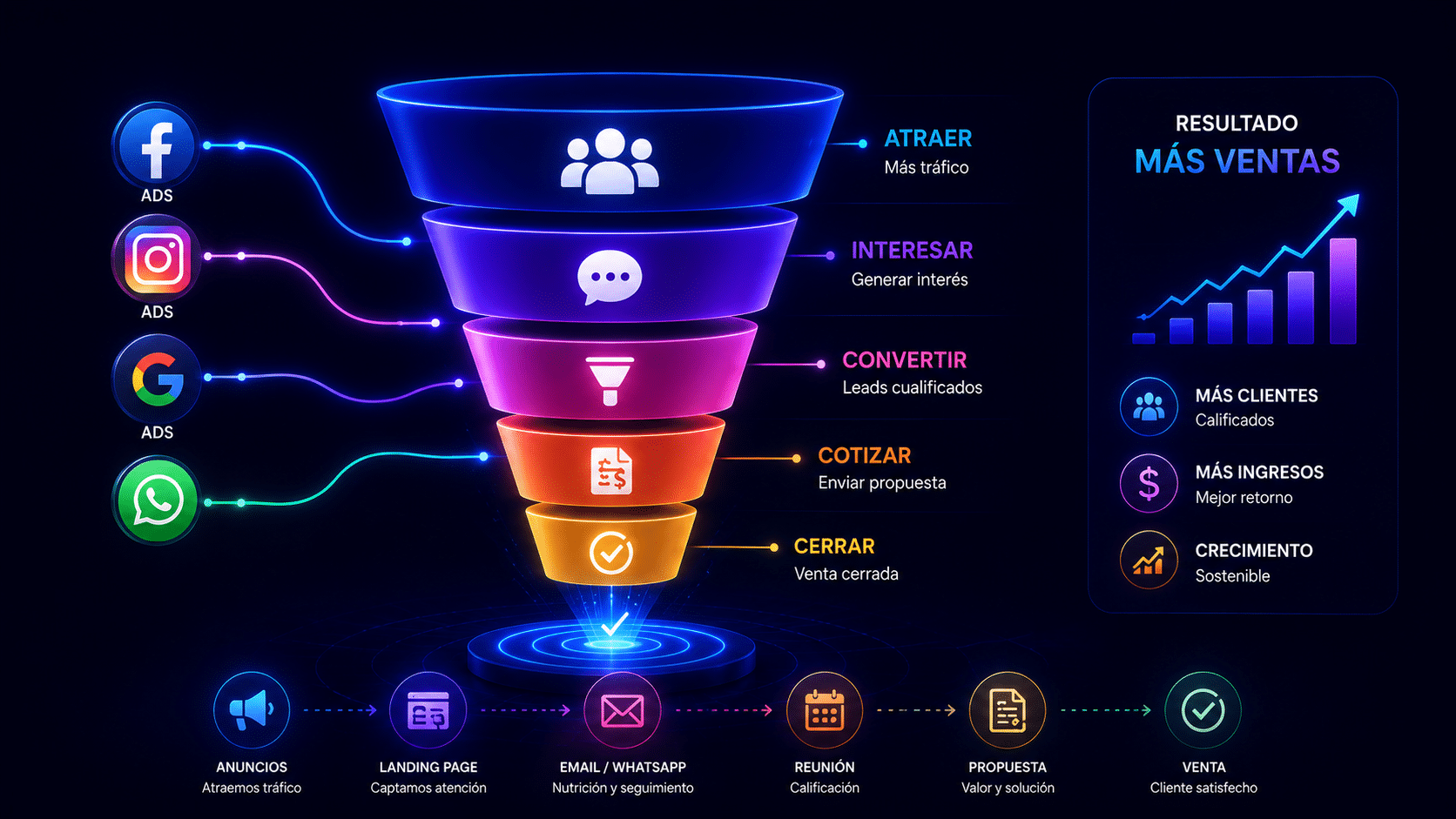 Funnel de venta automático high ticket